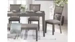 WRENNING DINING SET WITH 4 CHAIRS AND A BENCH