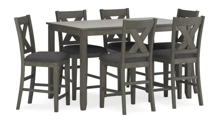 CAITBROOK COUNTER HEIGHT DINING SET WITH 6 CHAIRS