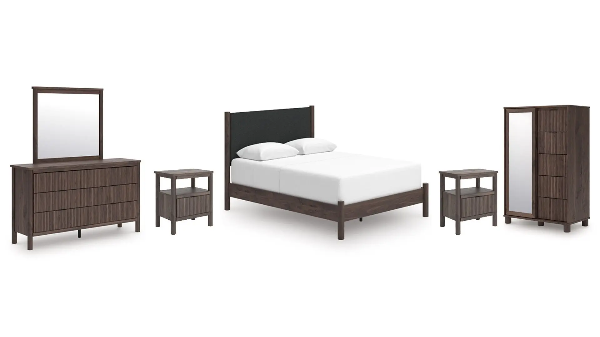 3000478_01ks21av6jvstbkg6ve61egeqp.jpg CADMORI BEDROOM SET (BED + 2 NIGHTSTANDS + MIRRORED DRESSER + CHEST OF DRAWERS)