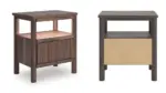 CADMORI BEDROOM SET (BED + 2 NIGHTSTANDS + MIRRORED DRESSER + CHEST OF DRAWERS)