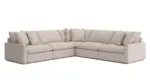 WHITEHAVEN 6 SEATER SOFA SET WITH OTTOMAN