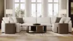 WHITEHAVEN 6 SEATER SOFA SET WITH OTTOMAN