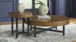 T575-12 OCCASIONAL TABLE SET 2PC STEENLAGE (ASH)