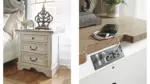 REALYN BEDROOM SET (BED + 2 NIGHTSTANDS + CHEST OF DRAWERS + MIRRORED DRESSER)