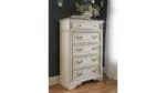 REALYN BEDROOM SET (BED + 2 NIGHTSTANDS + CHEST OF DRAWERS + MIRRORED DRESSER)
