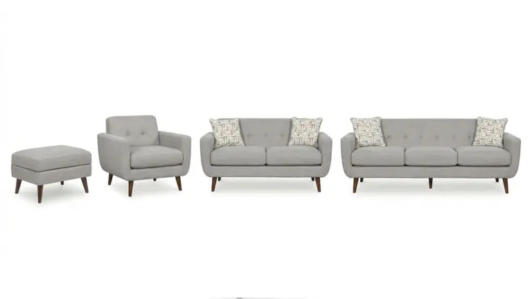 MARGOLA 6 SEATER SOFA SET WITH OTTOMAN