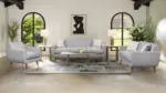 MARGOLA 6 SEATER SOFA SET WITH OTTOMAN
