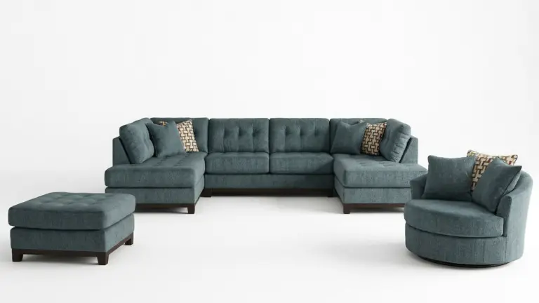 LAYLABROOK SECTIONAL SOFA SET WITH OVERSIZED SWIVEL ACCENT CHAIR