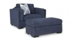 EVANSLEY 6 SEATER SOFA SET WITH OTTOMAN
