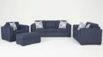 EVANSLEY 6 SEATER SOFA SET WITH OTTOMAN