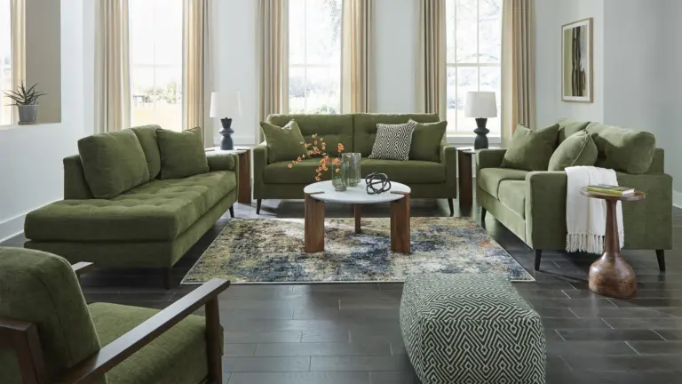 BIXLER 7 SEATER SOFA SET WITH ACCENT CHAIR