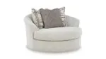 BARRELTON 6 SEATER SECTIONAL SOFA SET WITH SWIVEL ACCENT CHAIR AND OTTOMAN