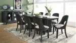 ROWANBECK DINING SET WITH 8 CHAIRS AND A SERVER
