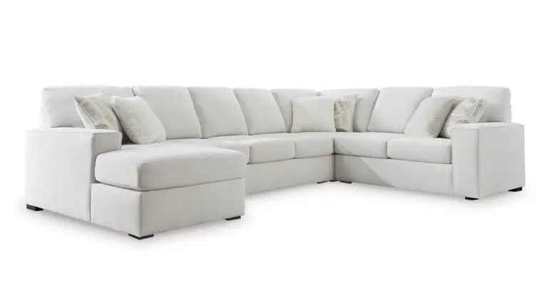 LEIGHELLI SECTIONAL SOFA SET WITH OTTOMAN