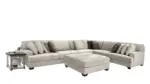 RAWCLIFFE SECTIONAL SOFA SET WITH OTTOMAN