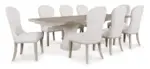 JORLAINA DINING SUITE WITH 10 CHAIRS