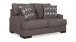 CARETTI 6 SEATER FABRIC SOFA SET WITH OTTOMAN 12398