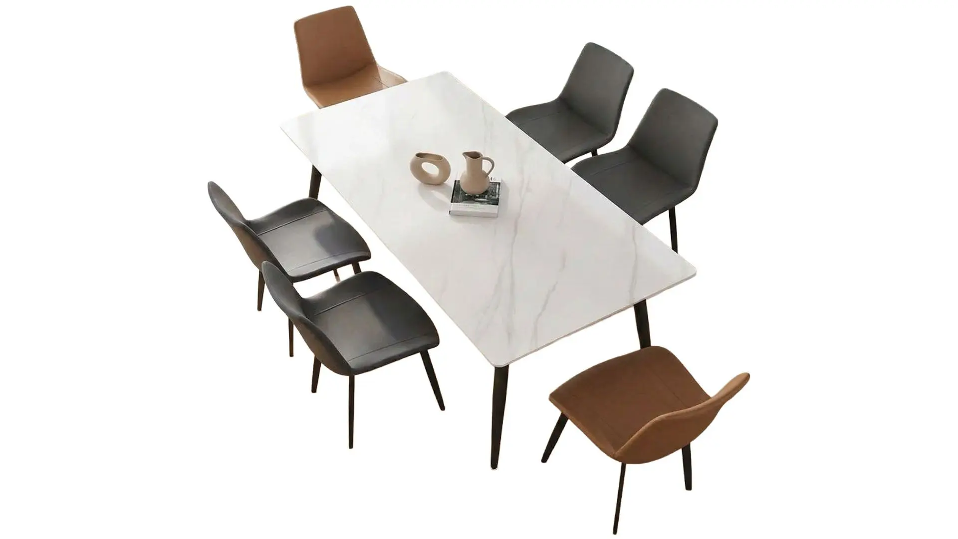 1011585_6NzAVPBez5HQZiyqhJurFj3ZXI5jP0hHZwDbGyof.jpg 4S/X-4 DINING TABLE WITH 6 CHAIRS GREY CHAIRS (HIL)