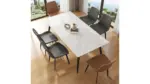 4S/X-4 DINING TABLE WITH 6 CHAIRS GREY CHAIRS (HIL)