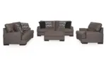 CARETTI 6 SEATER FABRIC SOFA SET WITH OTTOMAN 12398