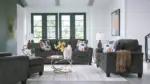 ERINSLANE SOFA SET WITH OTTOMAN