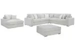 STUPENDOUS SECTIONAL SOFA SET WITH OTTOMAN