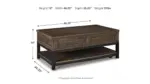 JOHURST LIFT TOP COFFEE TABLE