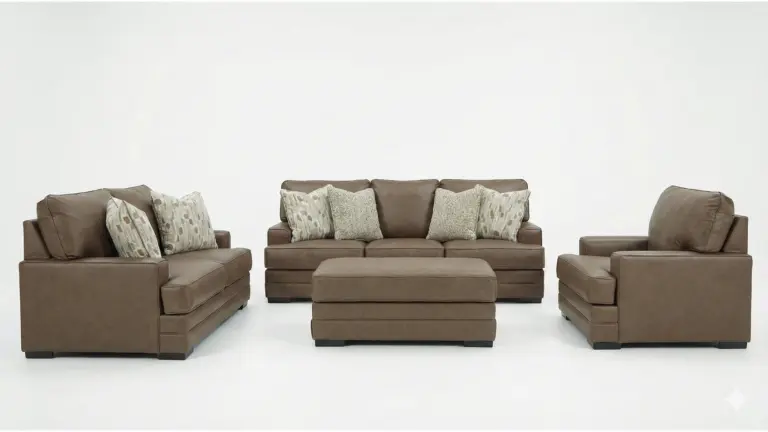VILLACOURT CARAMEL SOFA SET