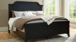 WELLTERN BEDROOM SUITE (BED + 2 NIGHTSTANDS + MIRRORED DRESSER + CHEST OF DRAWERS)