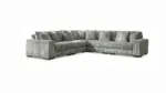 LINDYN SECTIONAL SOFA SET WITH OTTOMAN & SWIVEL CHAIR