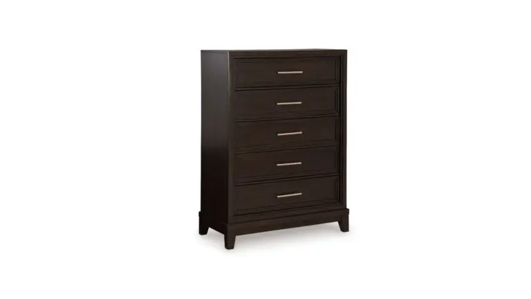 NEYMORTON BEDROOM SET (BED + 2 NIGHTSTANDS + CHEST OF DRAWERS + MIRRORED DRESSER)