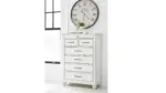KANWYN BEDROOM SET (BED + 2 NIGHTSTANDS + MIRRORED DRESSER + CHEST OF DRAWERS)