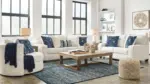 PADOVA 6 SEATER SOFA SET WITH A SWIVEL CHAIR