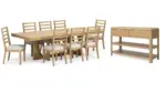 RENCOTT DINING SET WITH 8 CHAIRS AND A SERVER