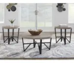 OCCASIONAL TABLE SET 3PC SET DEANLEE (ASH) T235-13