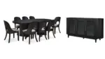 ROWANBECK DINING SET WITH 8 CHAIRS AND A SERVER