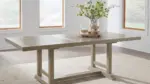 VALLARDIA EXTENDABLE DINING SET WITH 8 CHAIRS AND A SERVER