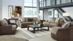 ALESBURY 6 SEATER SOFA SET WITH A SWIVEL CHAIR