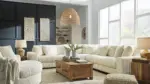LINDYN SECTIONAL SOFA SET WITH OTTOMAN & SWIVEL CHAIR - 21104