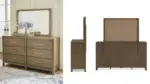 CABALYN QUEEN BEDROOM SET (BED + 2 NIGHTSTANDS + MIRRORED DRESSER + CHEST OF DRAWERS)