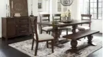 HILLCOT DINING SET WITH 6 CHAIRS AND SERVER
