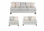 BRALYNN 6 SEATER FABRIC SOFA SET WITH OTTOMAN 35196