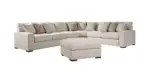 BALLYTON SECTIONAL SOFA SET WITH OTTOMAN