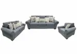 MEHARRY 6 SEATER FABRIC SOFA SET 45699