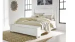 KANWYN BEDROOM SET (BED + 2 NIGHTSTANDS + MIRRORED DRESSER + CHEST OF DRAWERS)