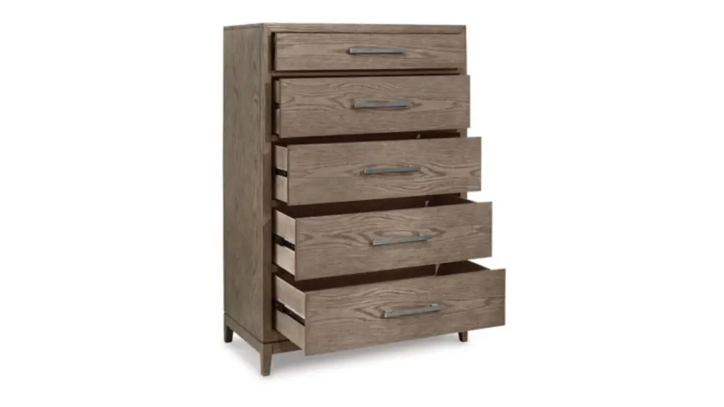 B983-46 FIVE DRAWER CHEST CHRESTNER (ASH)