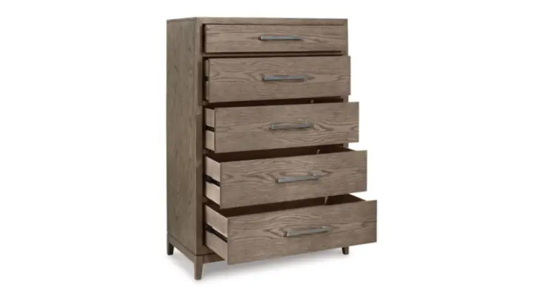 B983-46 FIVE DRAWER CHEST CHRESTNER (ASH)