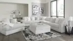 STUPENDOUS SECTIONAL SOFA SET WITH OTTOMAN
