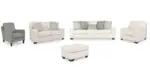 PADOVA MARBLE 7 SEATER SOFA SET WITH OTTOMAN