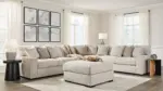 BALLYTON SECTIONAL SOFA SET WITH OTTOMAN